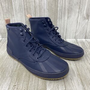 Keds Scout Splash Rain Boots Navy Blue Shoes - Women | Color: Blue/Pink Size 7